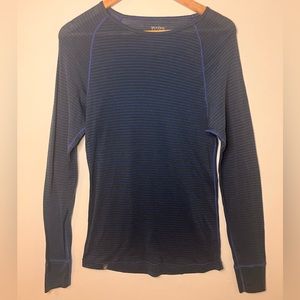 Ibex Men's Merino Wool Woolies 150 Black Layer Long Sleeve Crew Medium